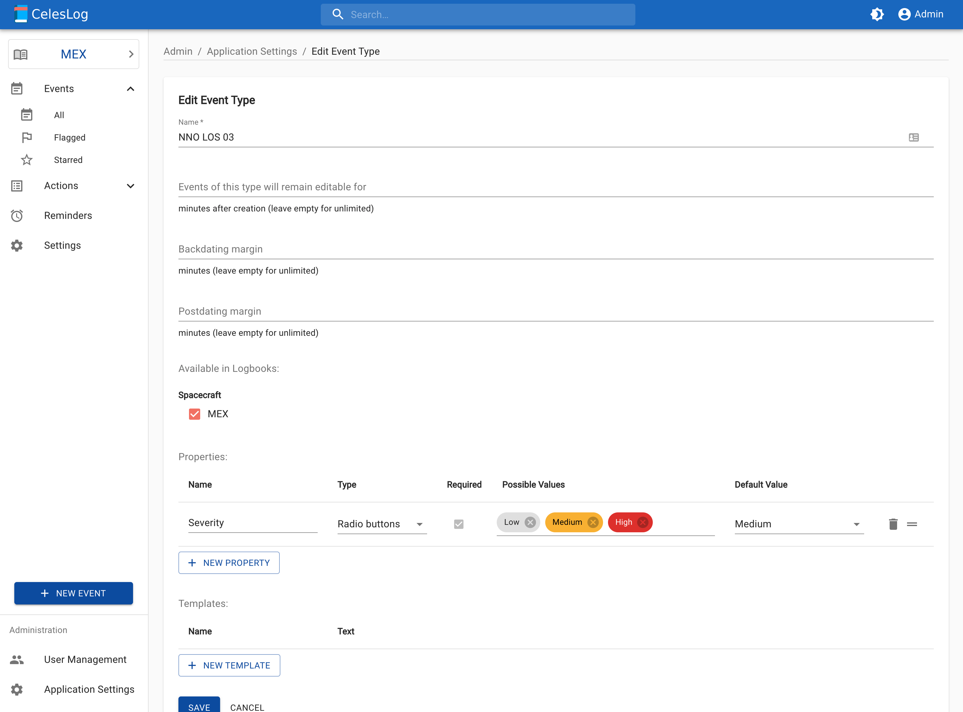 CelesLog Custom Fields